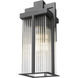 Fortis 1 Light 18 inch Sand Black Outdoor Wall Light