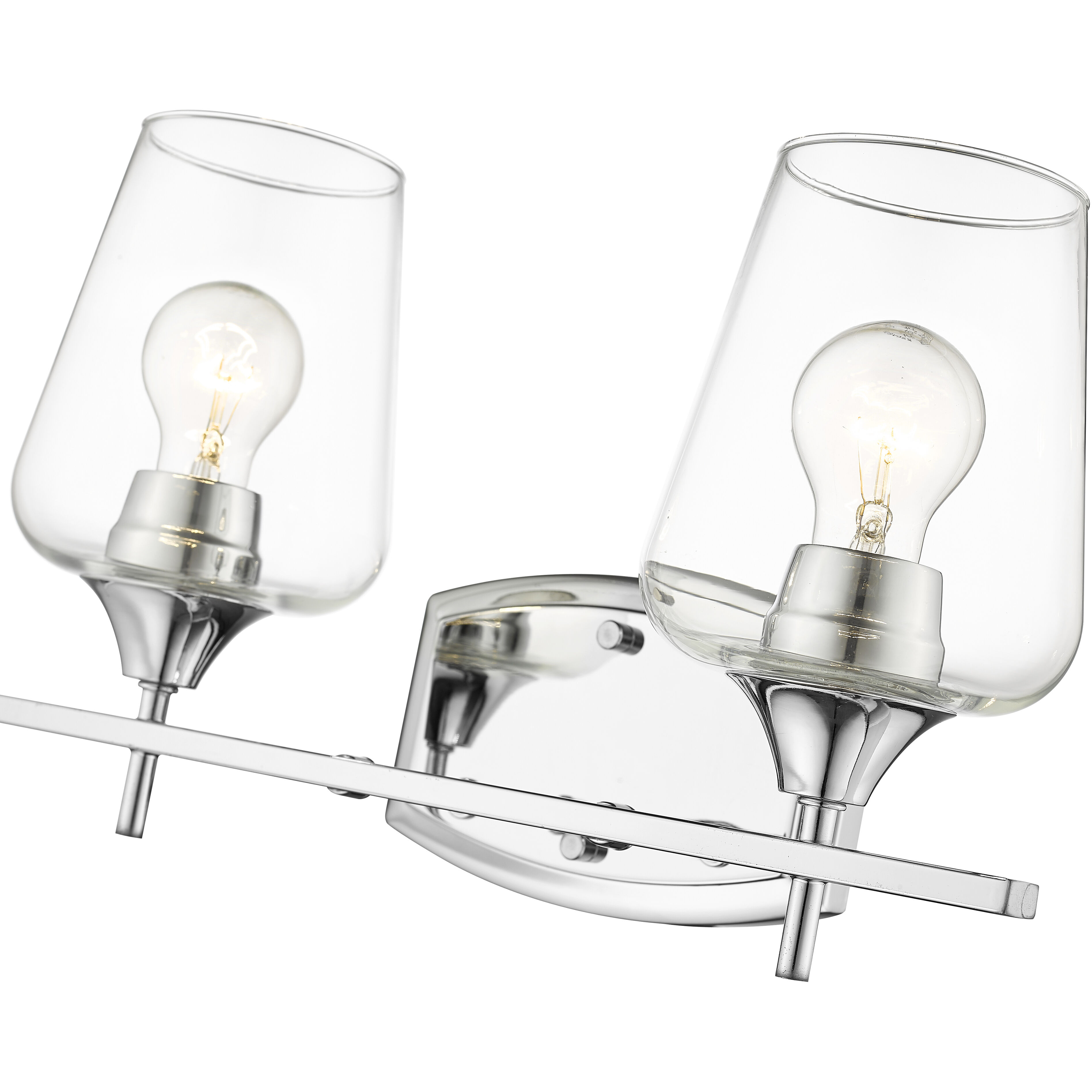 Joliet 2 Light 15 inch Chrome Vanity Wall Light