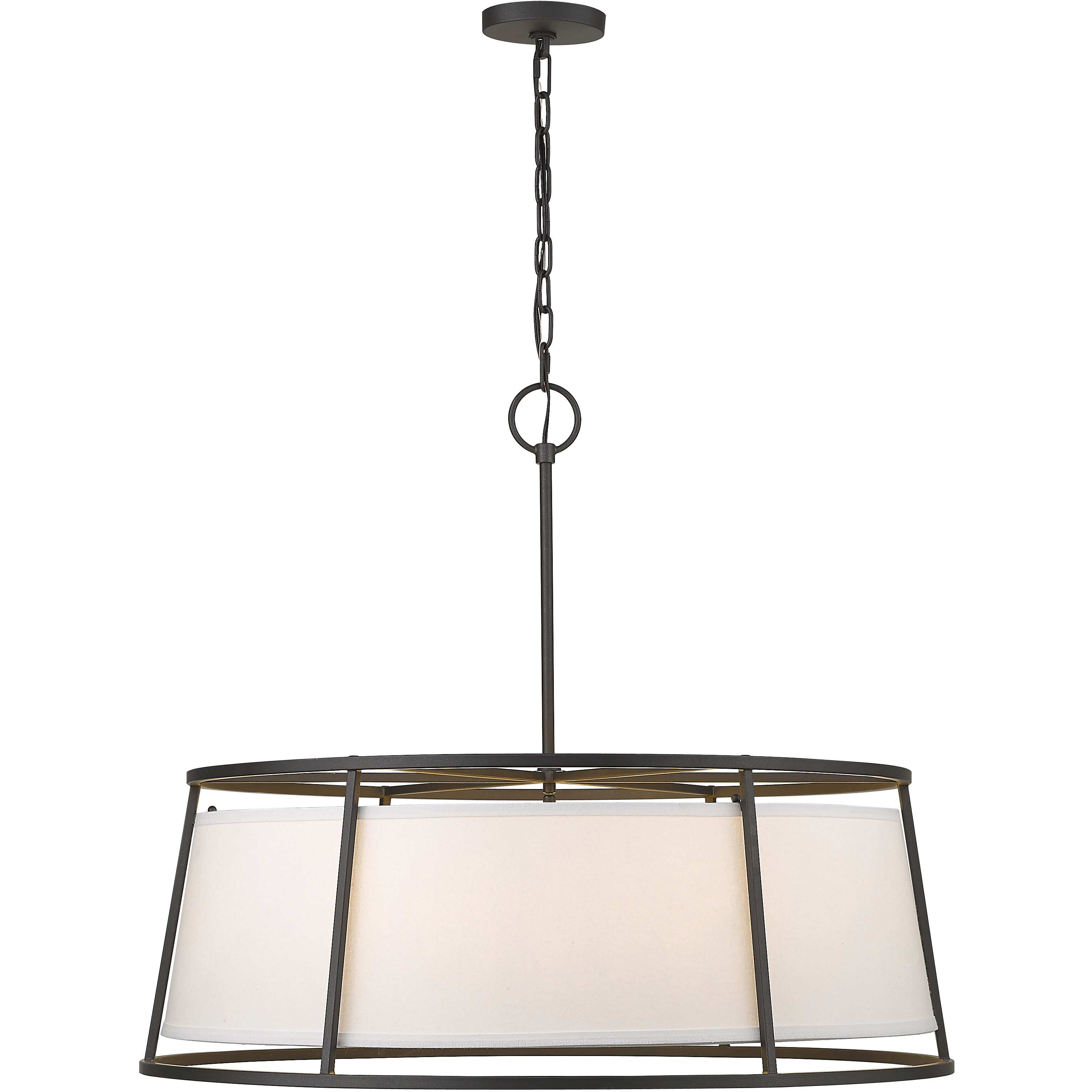 Lenyx 8 Light 32 inch Iron Ore Chandelier Ceiling Light
