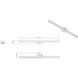 Liam LED 40 inch Modern Gold Vanity Wall Light