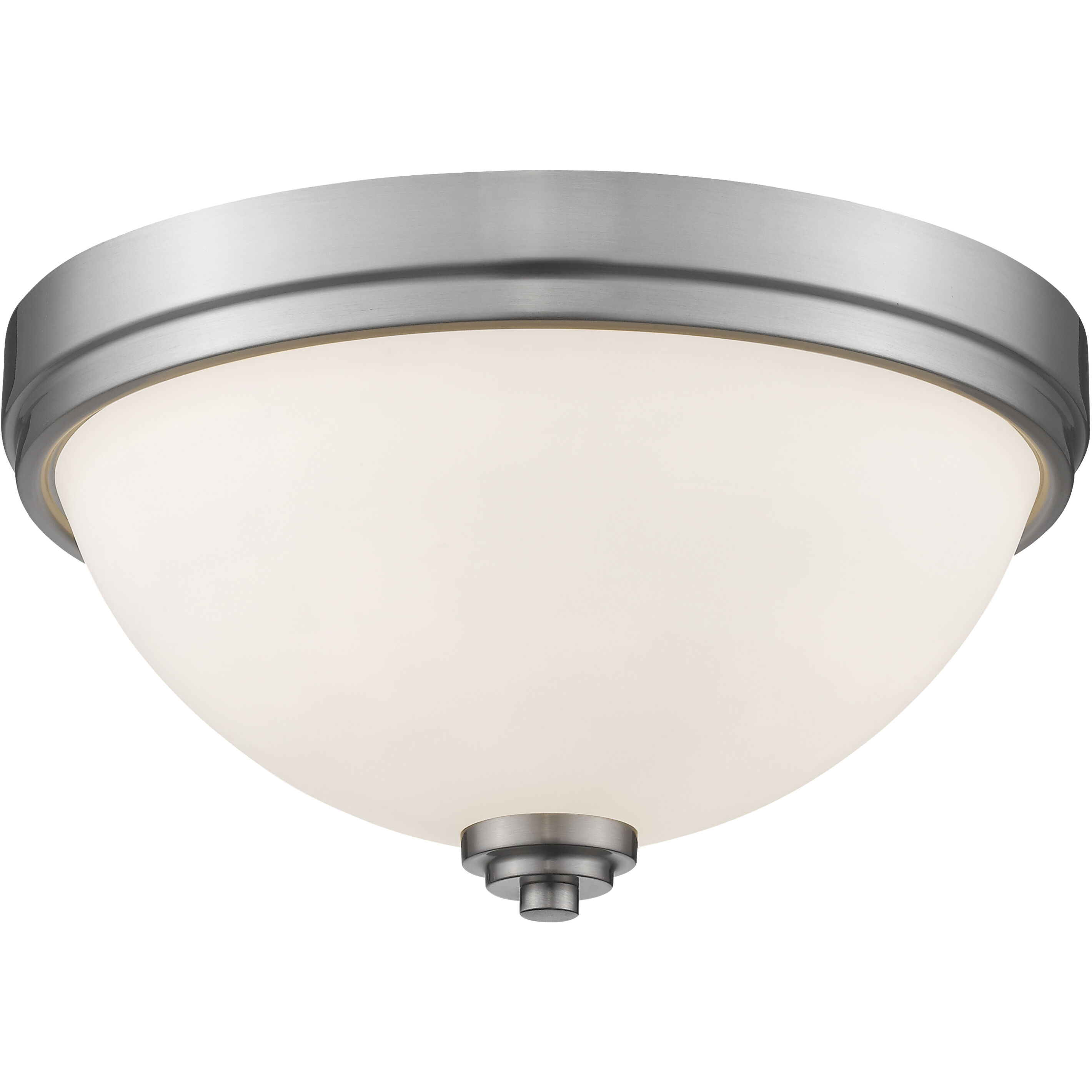 Ashton 2 Light 13 inch Brushed Nickel Flush Mount Ceiling Light in 3.9