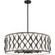 Harden 10 Light 32 inch Matte Black Pendant Ceiling Light