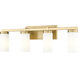 Danica 4 Light 29.5 inch Modern Gold Bath Vanity Light Wall Light