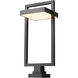 Luttrel LED 32 inch Black Outdoor Pier Mounted Fixture