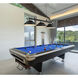 Cordon 3 Light 58 inch Matte Black and Brushed Nickel Billiard Ceiling Light in Matte Black Steel