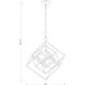 Euclid 3 Light 23 inch Matte Black Chandelier Ceiling Light