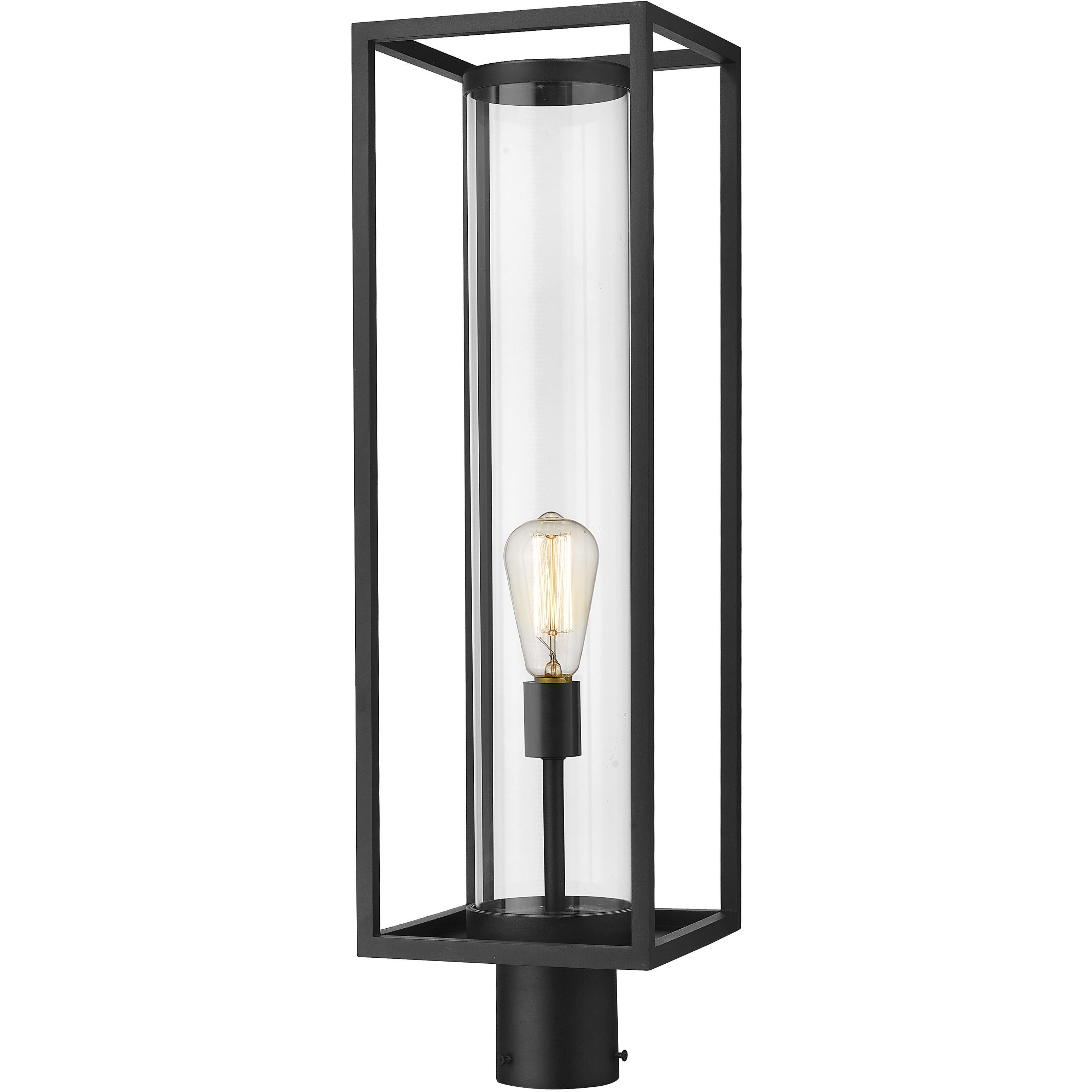 Dunbroch 1 Light 27.75 inch Black Outdoor Post Mount Fixture