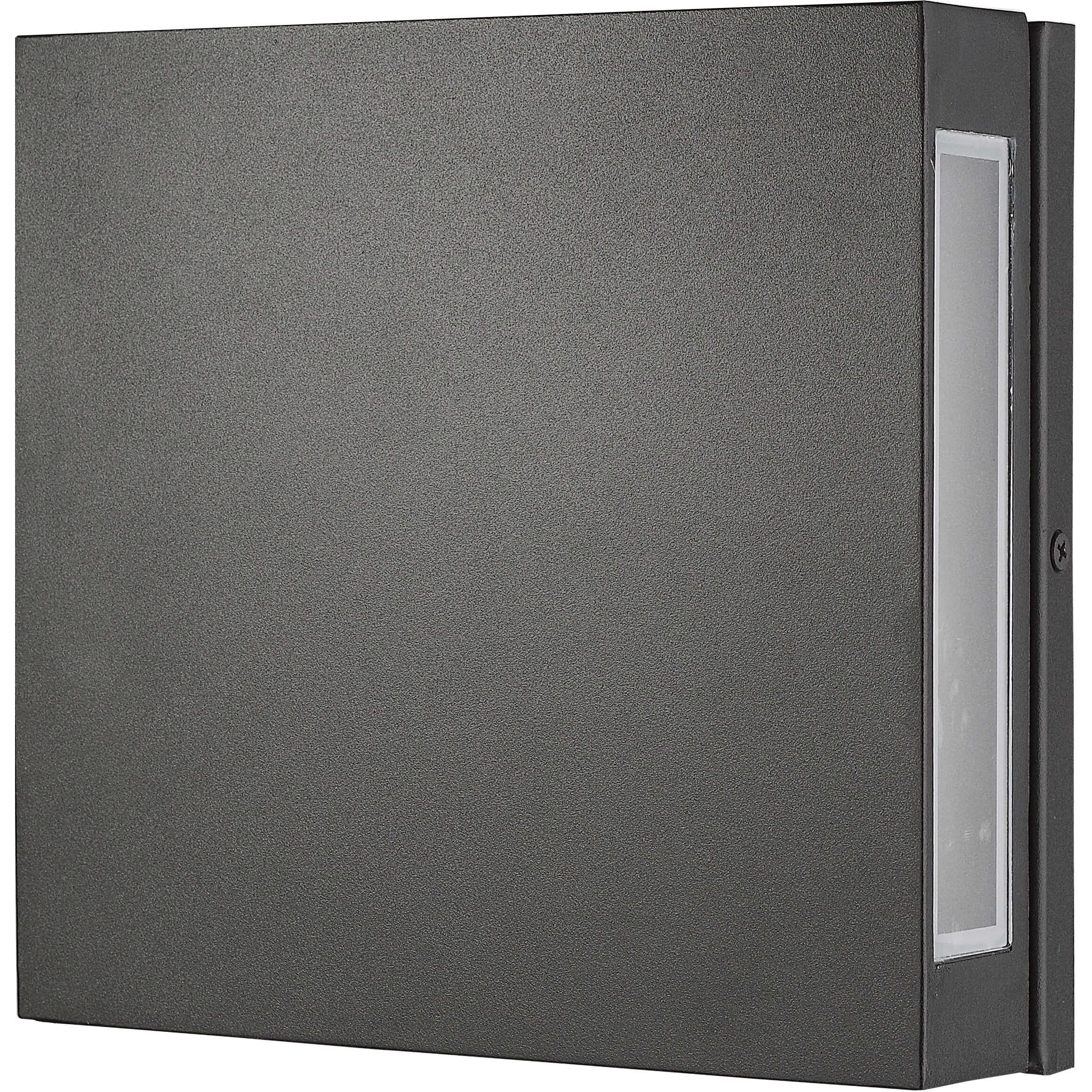 Quadrate LED 11 inch Black Outdoor Wall Light