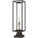 Dunbroch 1 Light 28.75 inch Deep Bronze and Outdoor Brass Outdoor Pier Mounted Fixture