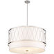 Dalton 5 Light 32 inch Brushed Nickel Pendant Ceiling Light