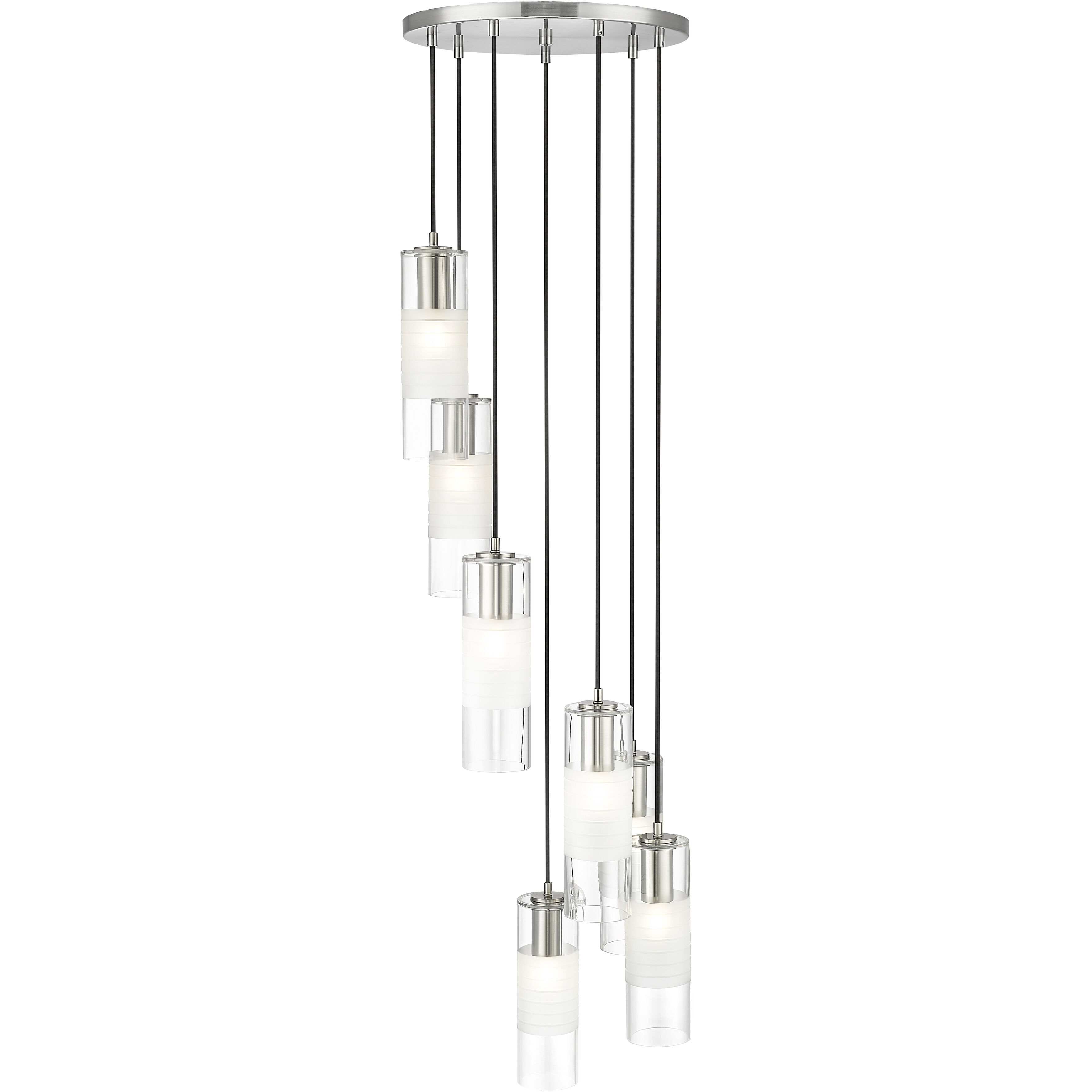 Alton 7 Light 18 inch Brushed Nickel Chandelier Ceiling Light