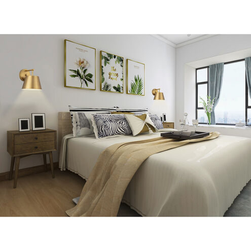 Lilly 1 Light 8 inch Modern Gold Wall Sconce Wall Light