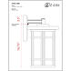 Jordan 1 Light 20 inch Oil Rubbed Bronze Outdoor Wall Light