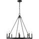 Barclay 8 Light 33 inch Matte Black Chandelier Ceiling Light