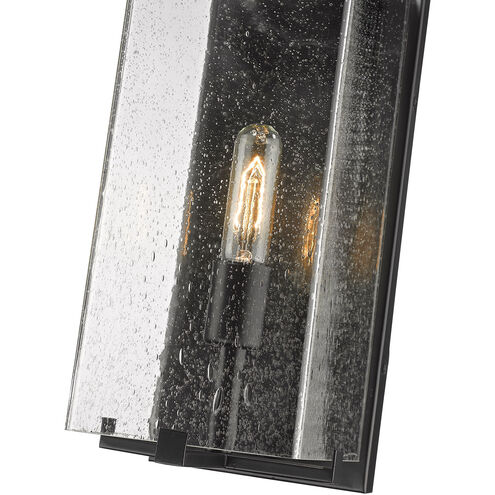 Sana 1 Light 18.5 inch Black Outdoor Wall Light