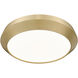 Quasars LED 16 inch Modern Gold Flush Mount Ceiling Light