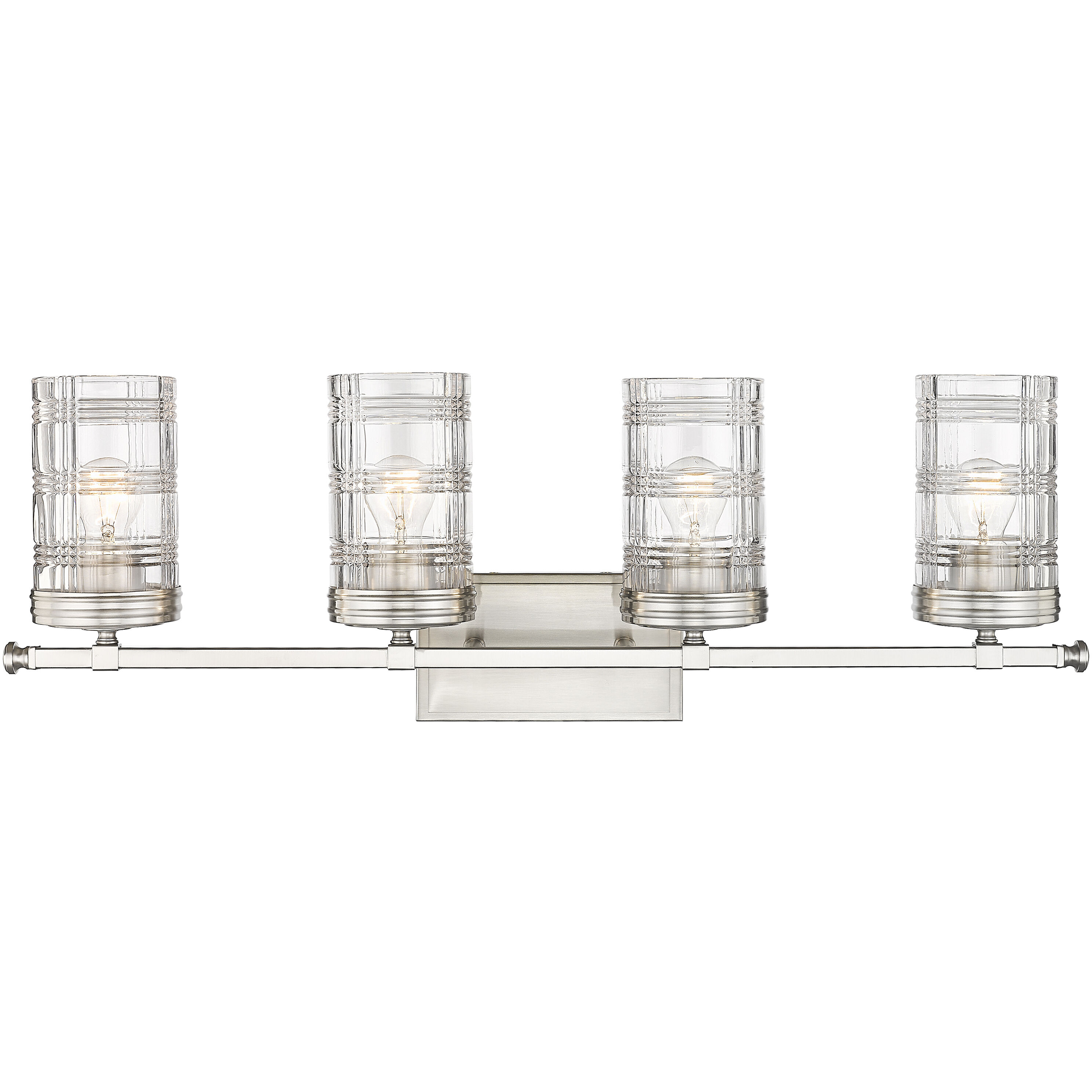 Archer 4 Light 32.75 inch Brushed Nickel Vanity Wall Light
