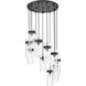 Fontaine 11 Light 26.25 inch Matte Black Chandelier Ceiling Light