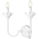 Allistair Wall Sconce Wall Light in Textured White