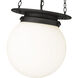 Calhoun 1 Light 9 inch Matte black Pendant Ceiling Light