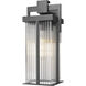 Fortis 1 Light 18 inch Sand Black Outdoor Wall Light