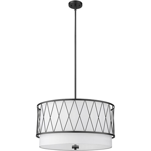 Dalton 4 Light 24 inch Matte Black Pendant Ceiling Light