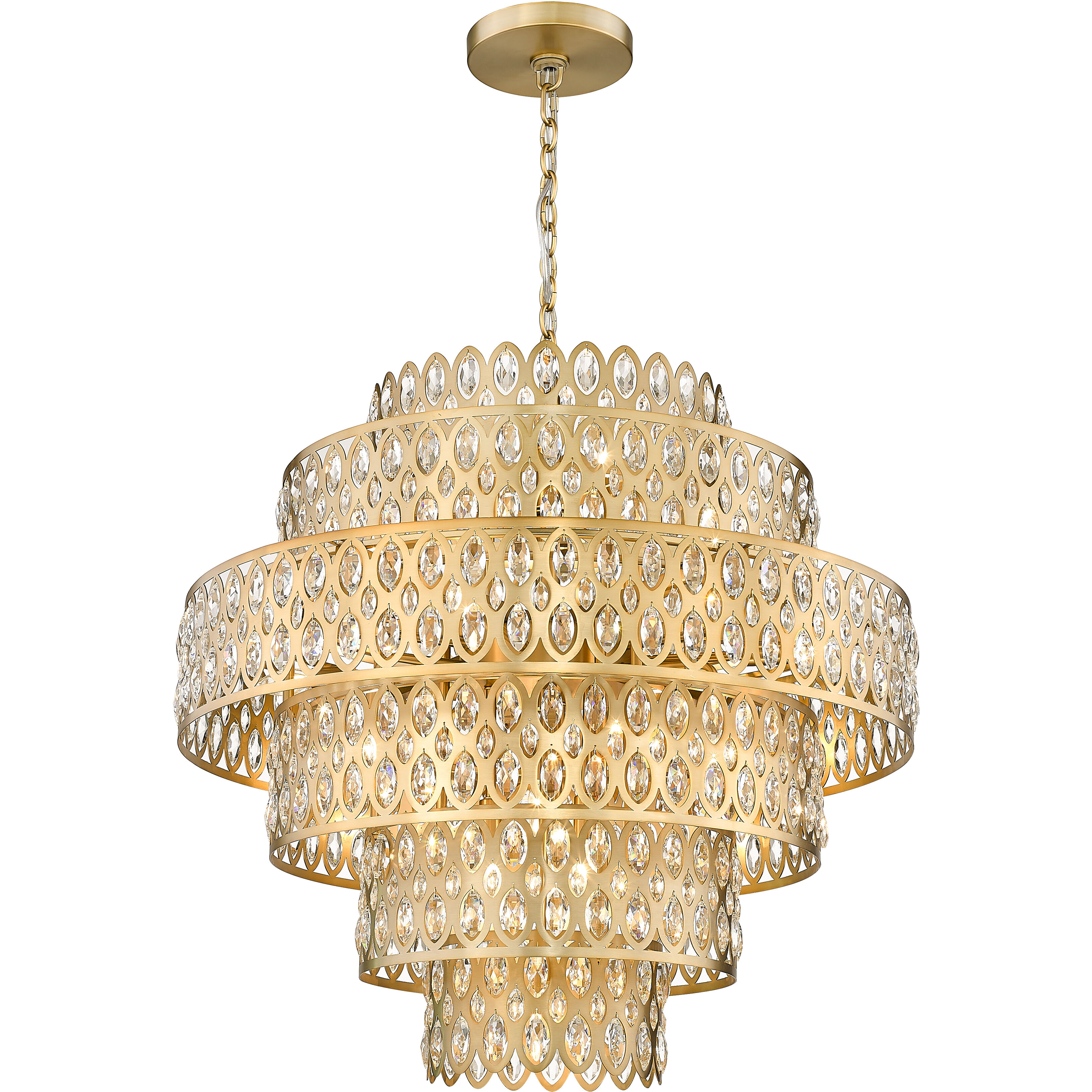 Dealey 17 Light 32.5 inch Heirloom Brass Chandelier Ceiling Light
