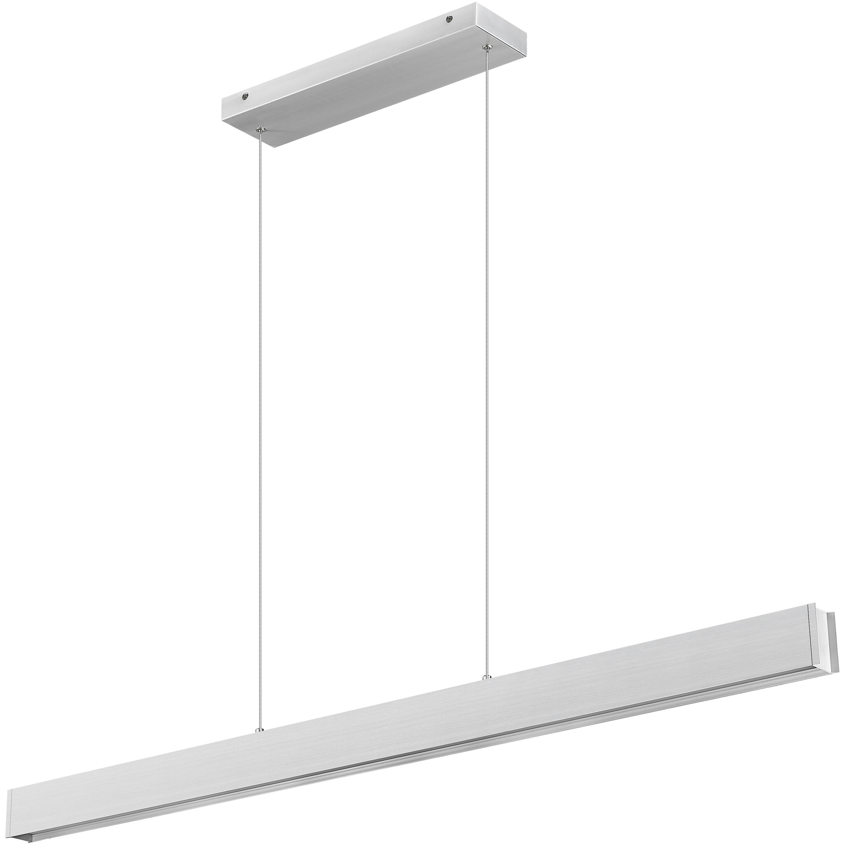 Hudson Linear Chandelier Ceiling Light in Brushed Nickel
