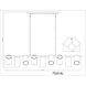 Lumina 9 Light 55 inch Matte Black Linear Chandelier Ceiling Light