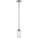 Delaney 1 Light 4 inch Brushed Nickel Pendant Ceiling Light