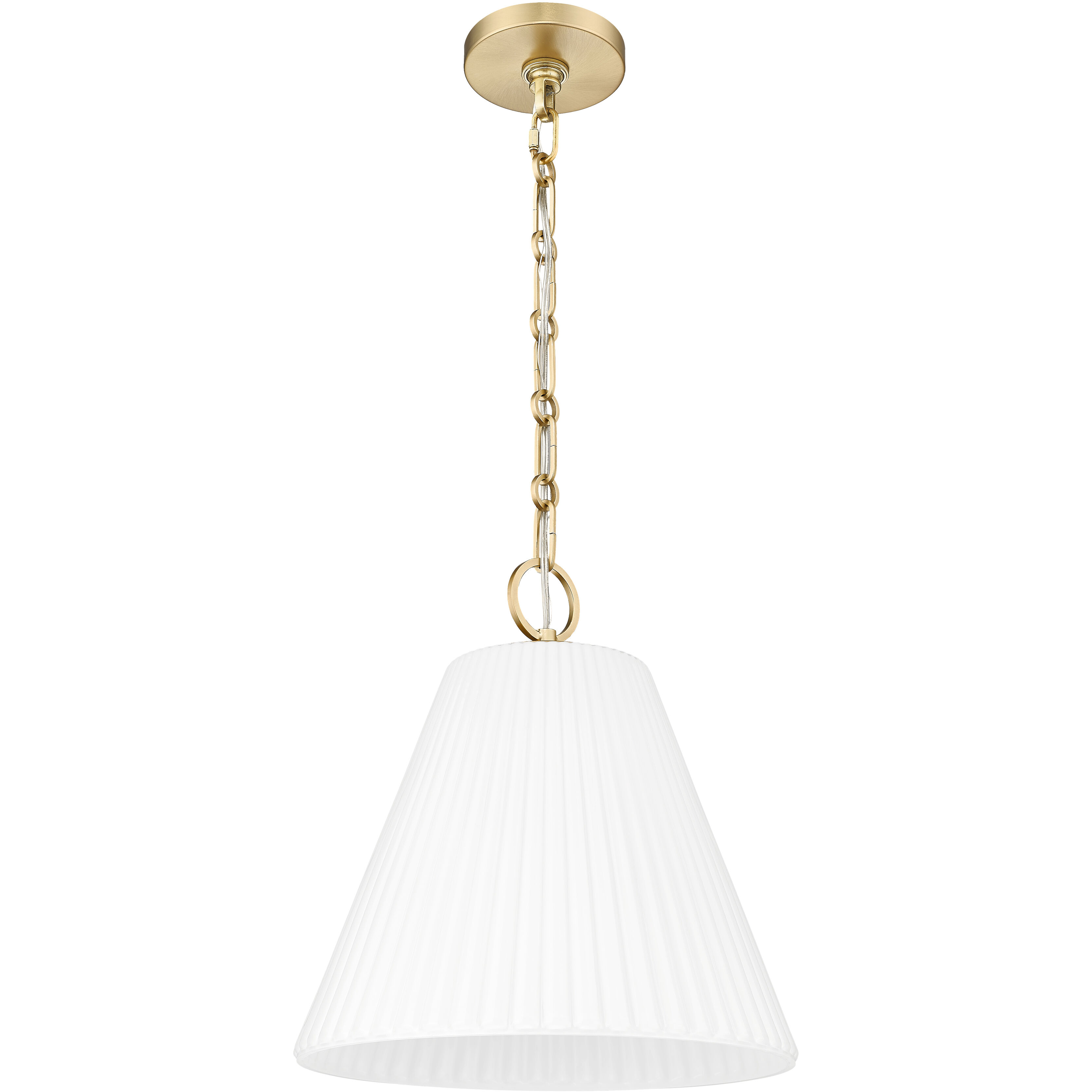 Alaric 1 Light 14 inch Modern Gold Pendant Ceiling Light
