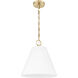 Alaric 1 Light 14 inch Modern Gold Pendant Ceiling Light