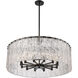 Glacier 12 Light 32.5 inch Matte Black Chandelier Ceiling Light