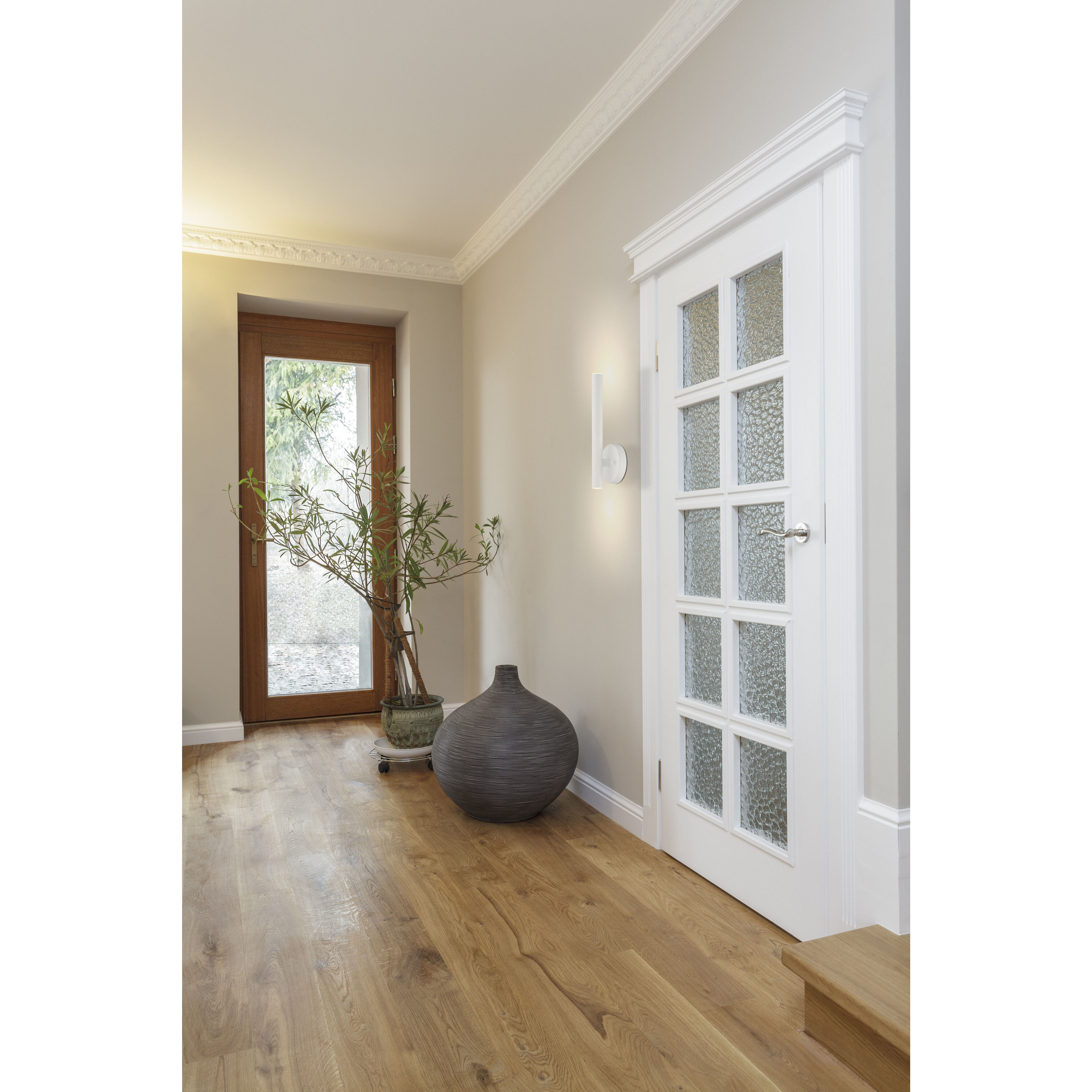 Forest LED 4.75 inch Matte White Wall Sconce Wall Light in Matte White Steel