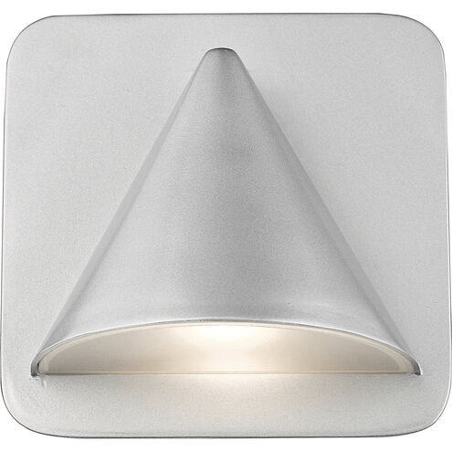 Obelisk LED 6.25 inch Silver Outdoor Wall Light