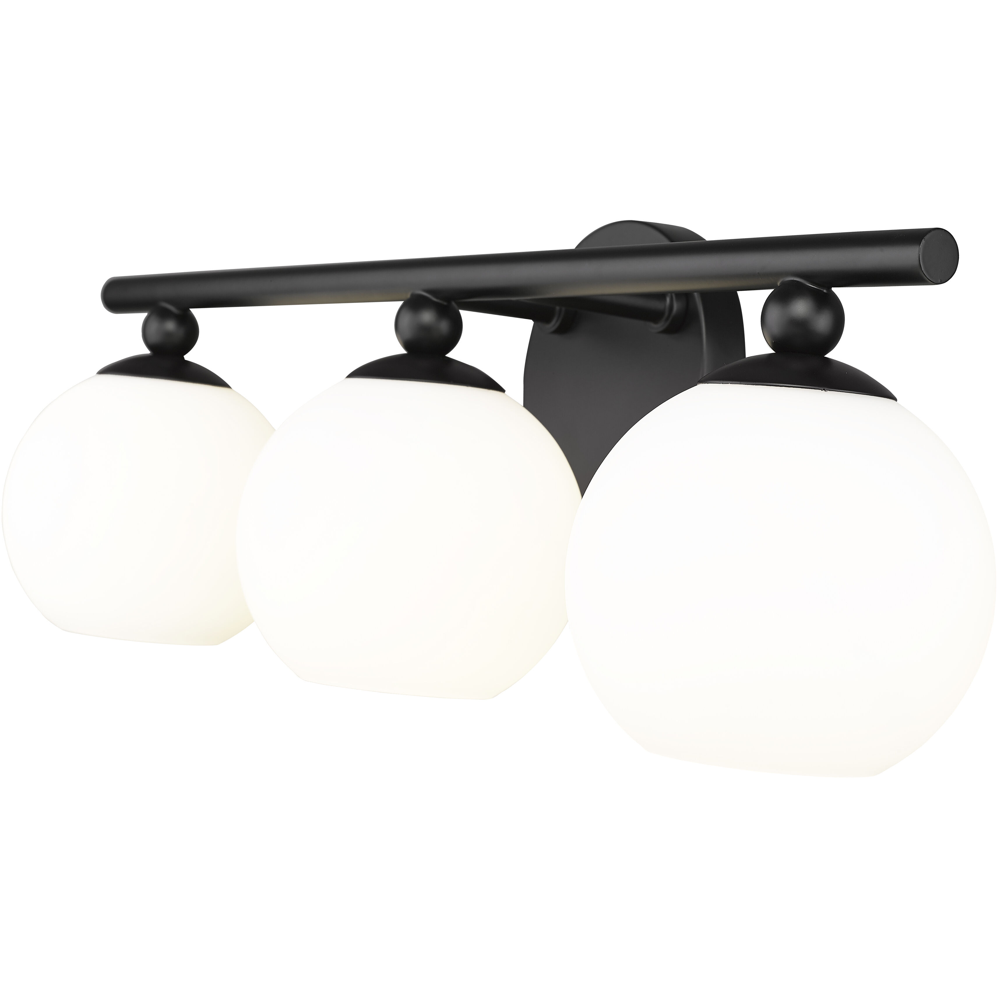 Neoma 3 Light 21.75 inch Matte Black Vanity Wall Light