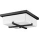Sana 4 Light 12 inch Black Outdoor Flush Mount