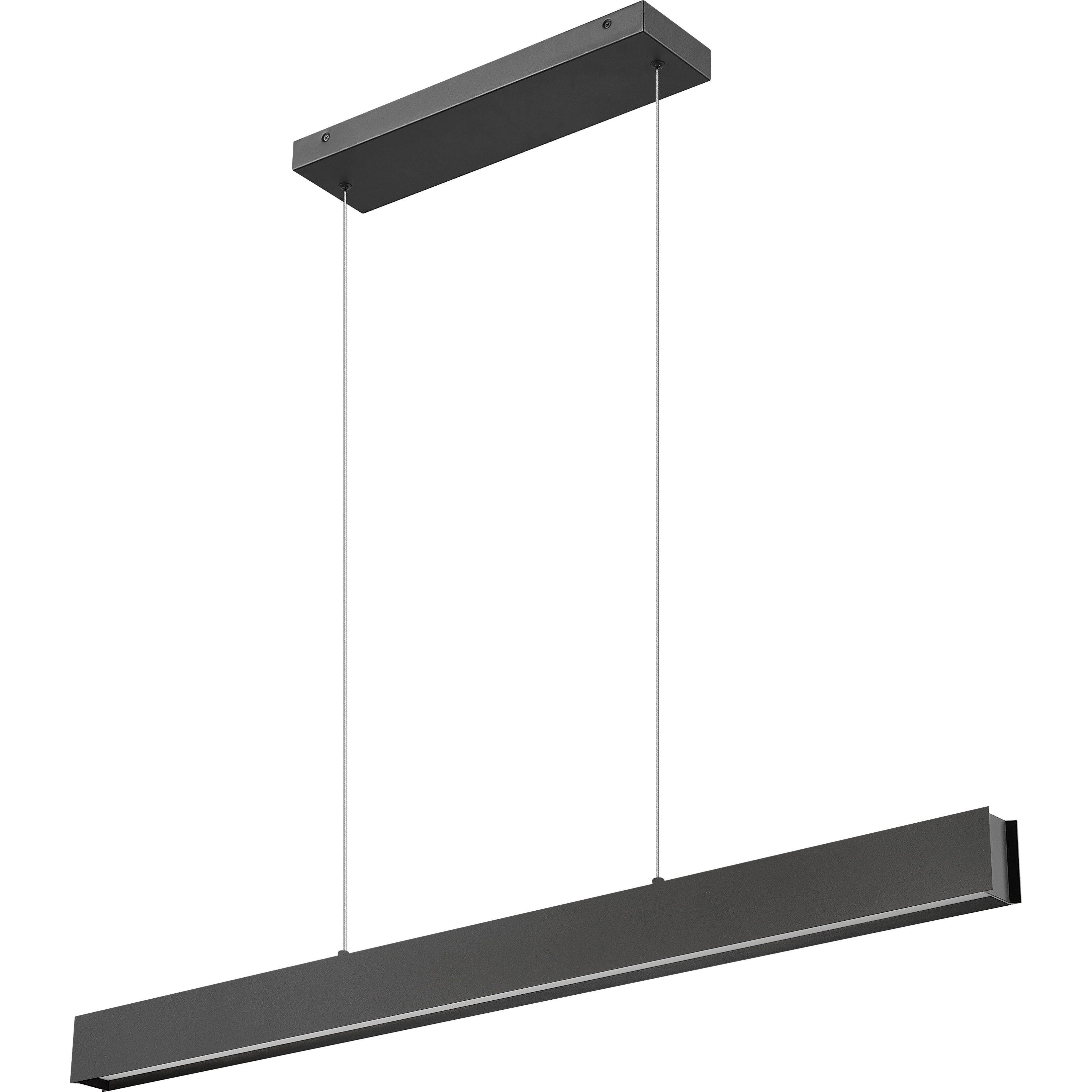 Hudson Linear Chandelier Ceiling Light in Matte Black