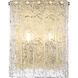 Glacier Wall Sconce Wall Light in Modern Gold