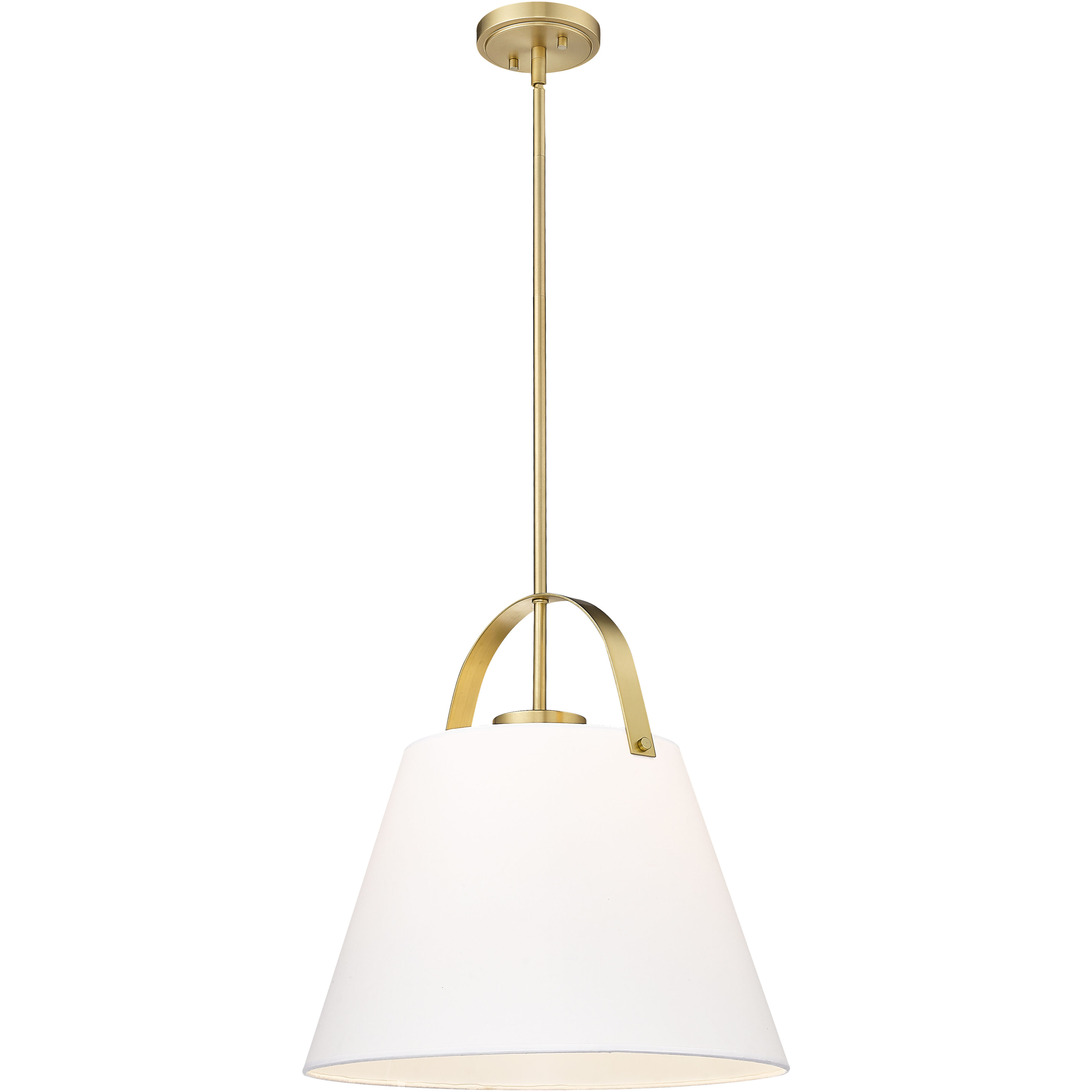 Z-Studio 1 Light 18 inch Heritage Brass Pendant Ceiling Light