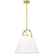Z-Studio 1 Light 18 inch Heritage Brass Pendant Ceiling Light