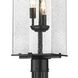 Sana 3 Light 120.5 inch Black Outdoor Post Mounted Fixture