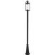 Roundhouse 1 Light 119 inch Black Outdoor Post Mounted Fixture in 14