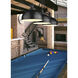 Melange 3 Light 52 inch Matte Black Billiard Ceiling Light in Matte Opal Glass
