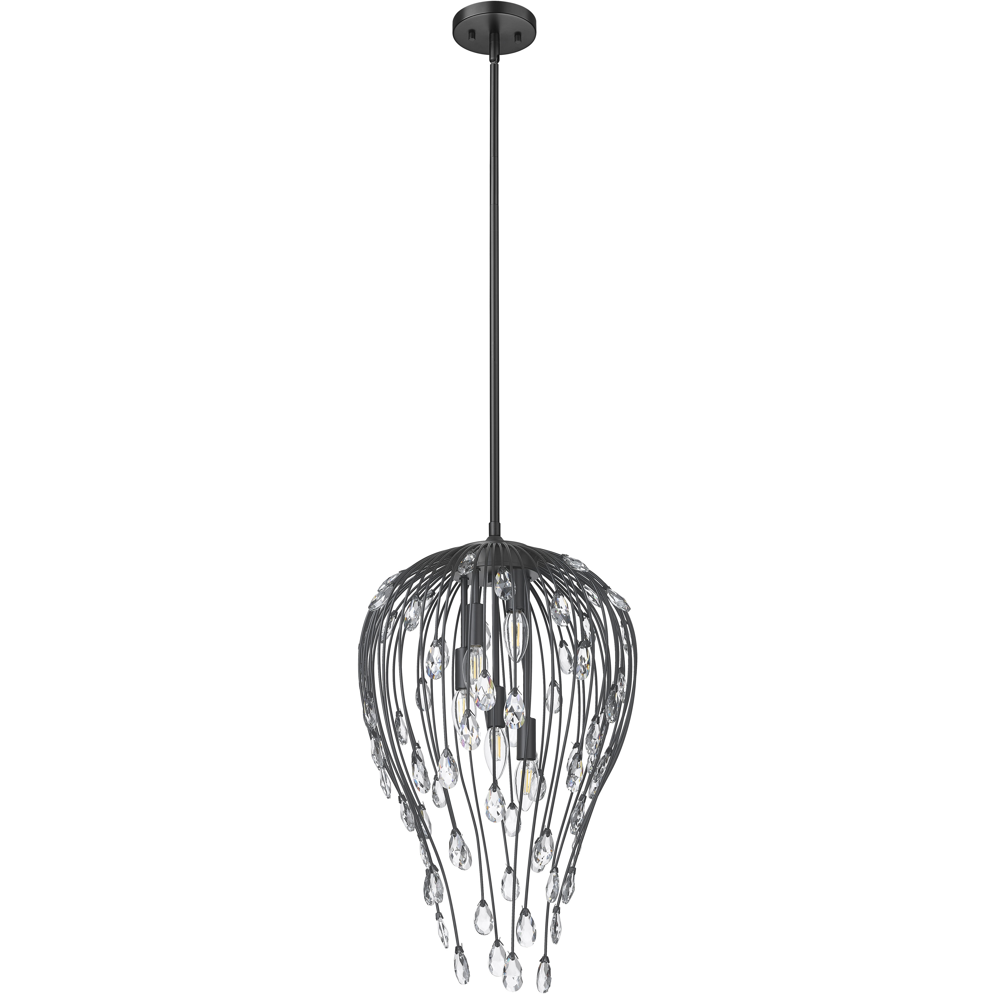 Gabriella Pendant Ceiling Light in Matte Black
