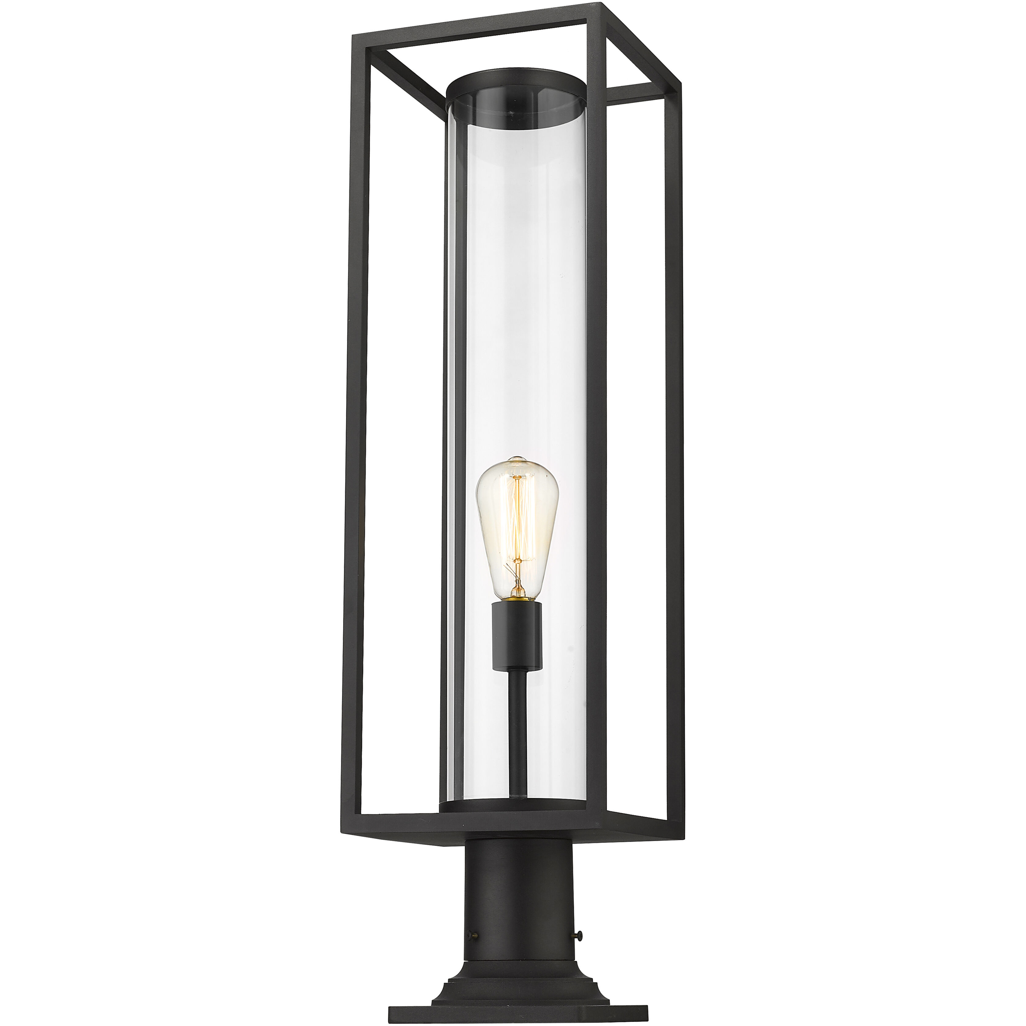 Dunbroch 1 Light 29.75 inch Black Outdoor Pier Mounted Fixture