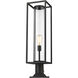 Dunbroch 1 Light 29.75 inch Black Outdoor Pier Mounted Fixture