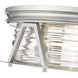 Cape Harbor 4 Light 20 inch Brushed Nickel Flush Mount Ceiling Light
