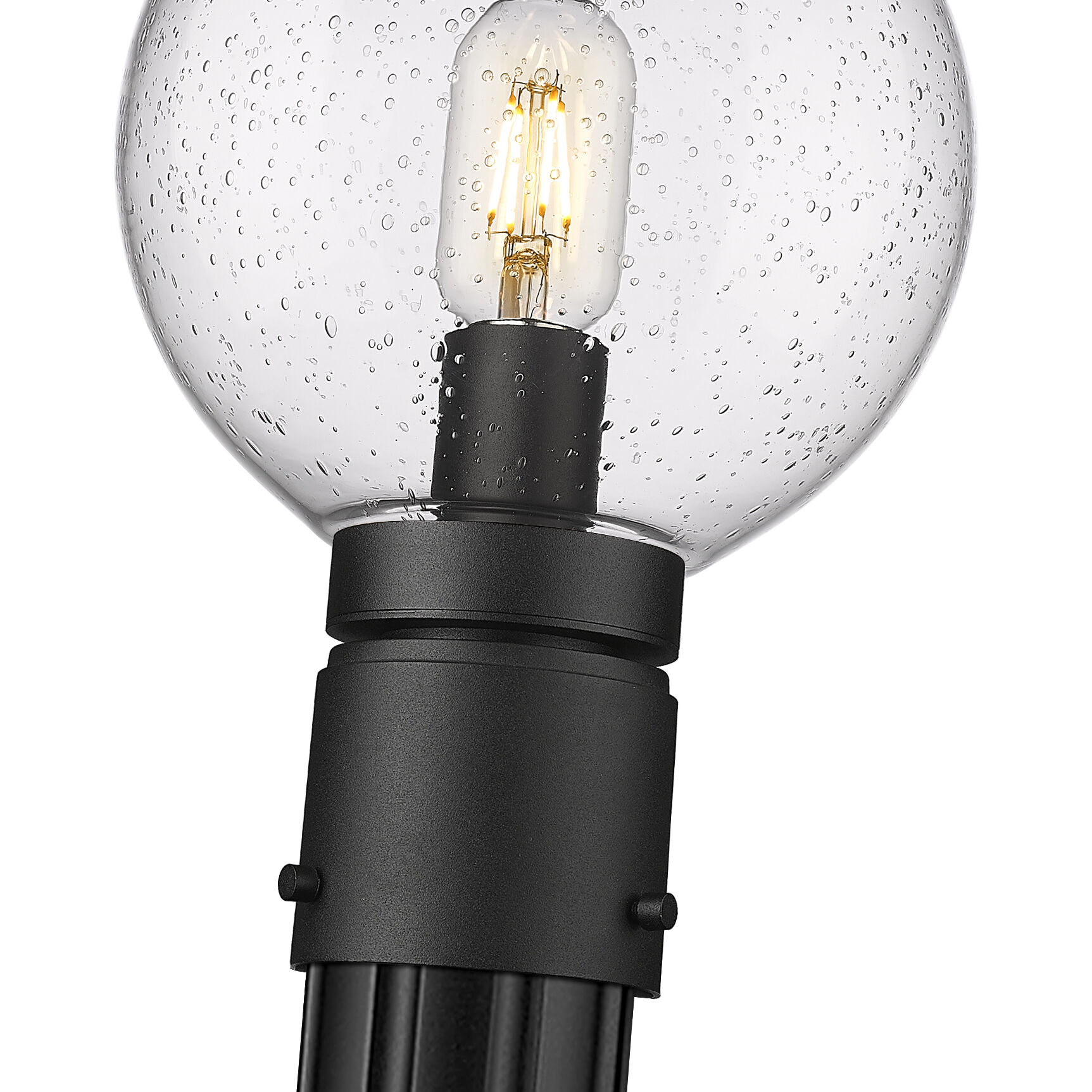 Laurent 1 Light 105.5 inch Black Outdoor Post Mounted Fixture