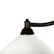 Chance 3 Light 50 inch Bronze Billiard Ceiling Light in Angular Matte Opal Glass